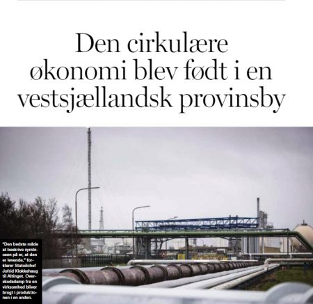New article by Altinget about the Kalundborg Symbiosis